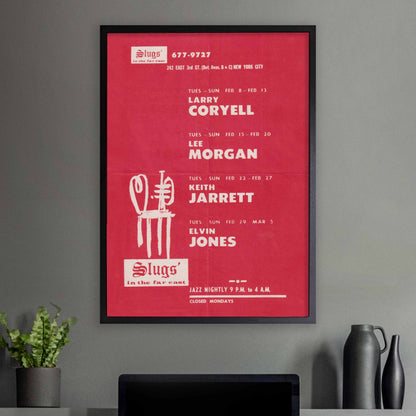 Lee Morgan jazz poster - Last Night at Slugs' - 1972