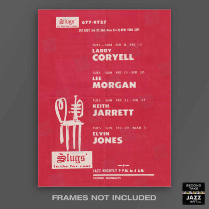 Lee Morgan jazz poster - Last Night at Slugs' - 1972