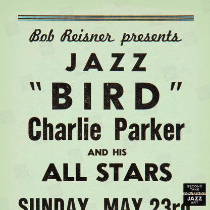 Charlie Parker jazz poster - Open Door - 1954