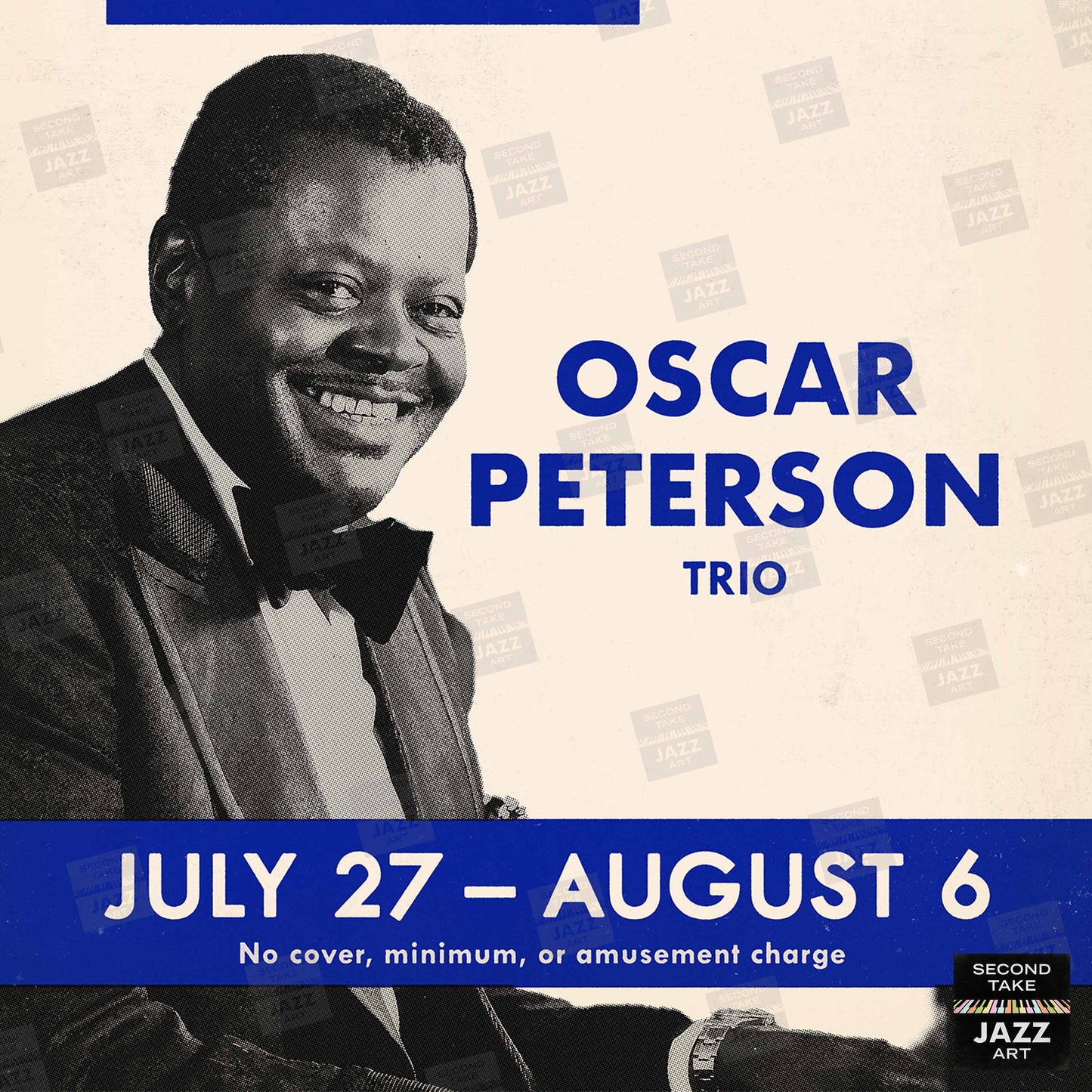 Oscar Peterson Trio jazz poster - London House Sessions - Chicago - 1961