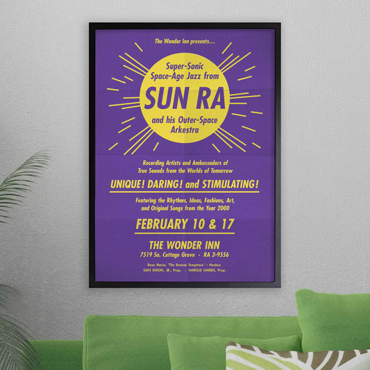 Sun Ra & His Arkestra jazz poster - Wonder Inn - Chicago - 1960