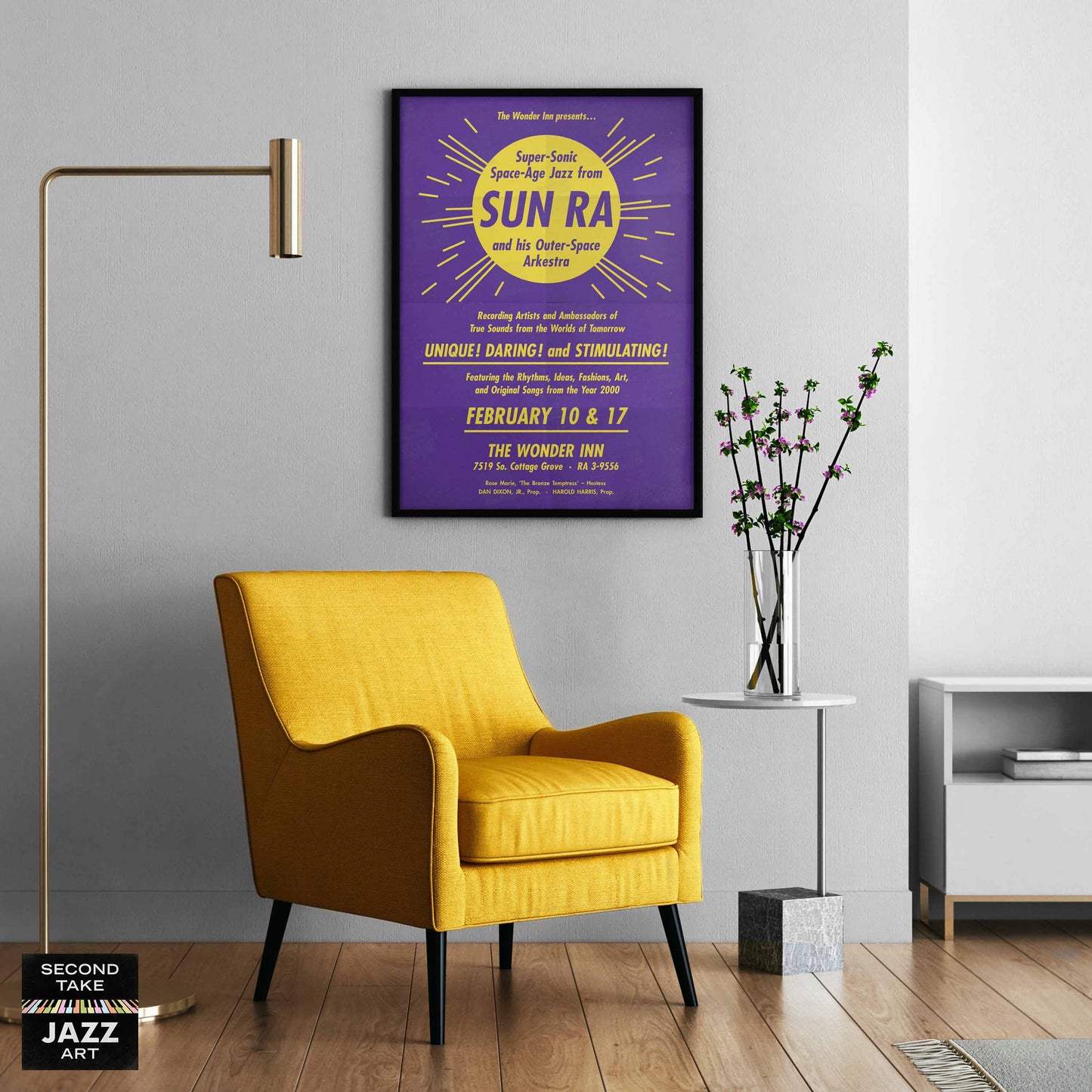 Sun Ra & His Arkestra jazz poster - Wonder Inn - Chicago - 1960