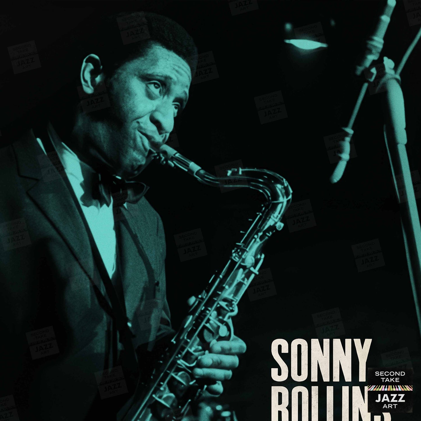 Sonny Rollins jazz poster - Live at Jazzhus Montmartre - 1968