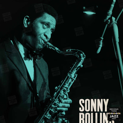 Sonny Rollins jazz poster - Live at Jazzhus Montmartre - 1968
