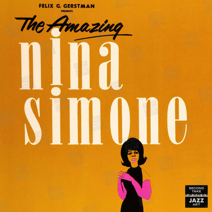 Nina Simone jazz poster - At Carnegie Hall - 1963