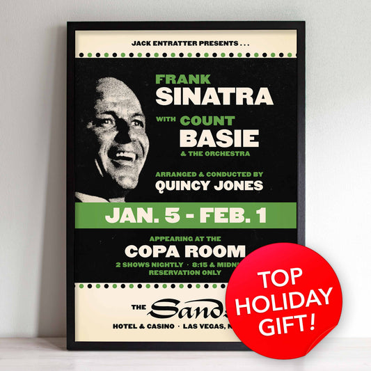 Frank Sinatra - Count Basie jazz poster - Sinatra at the Sands - 1966