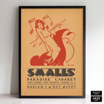 Smalls Paradise jazz poster - Harlem - New York - 1930s-40s