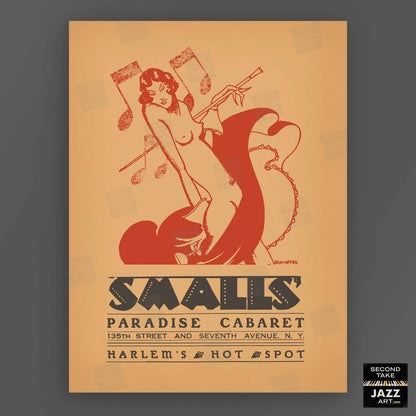 Smalls Paradise jazz poster - Harlem - New York - 1930s-40s
