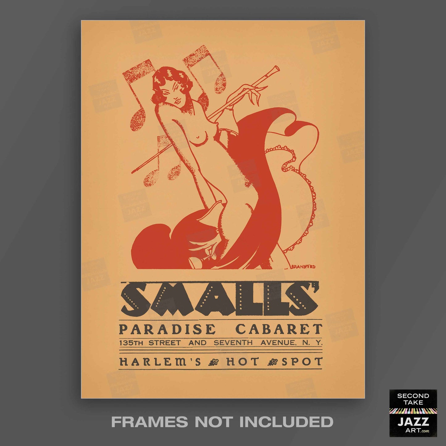 Smalls Paradise jazz poster - Harlem - New York - 1930s-40s
