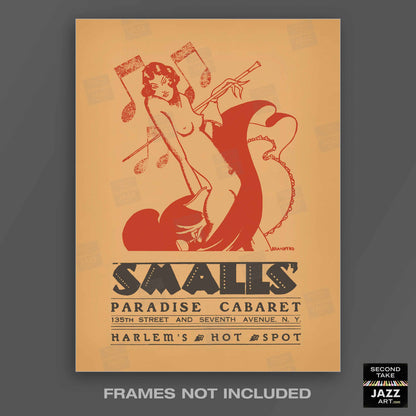Smalls Paradise jazz poster - Harlem - New York - 1930s-40s