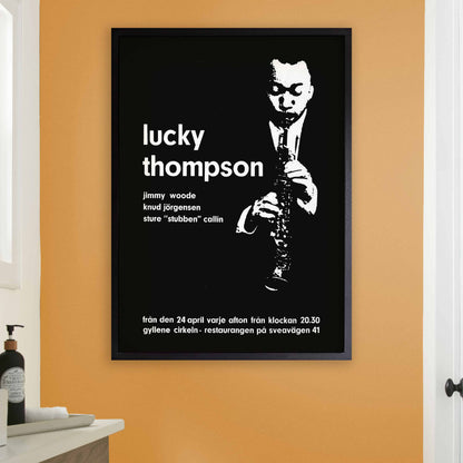 Lucky Thompson jazz poster - At the Golden Circle - Stockholm - 1962