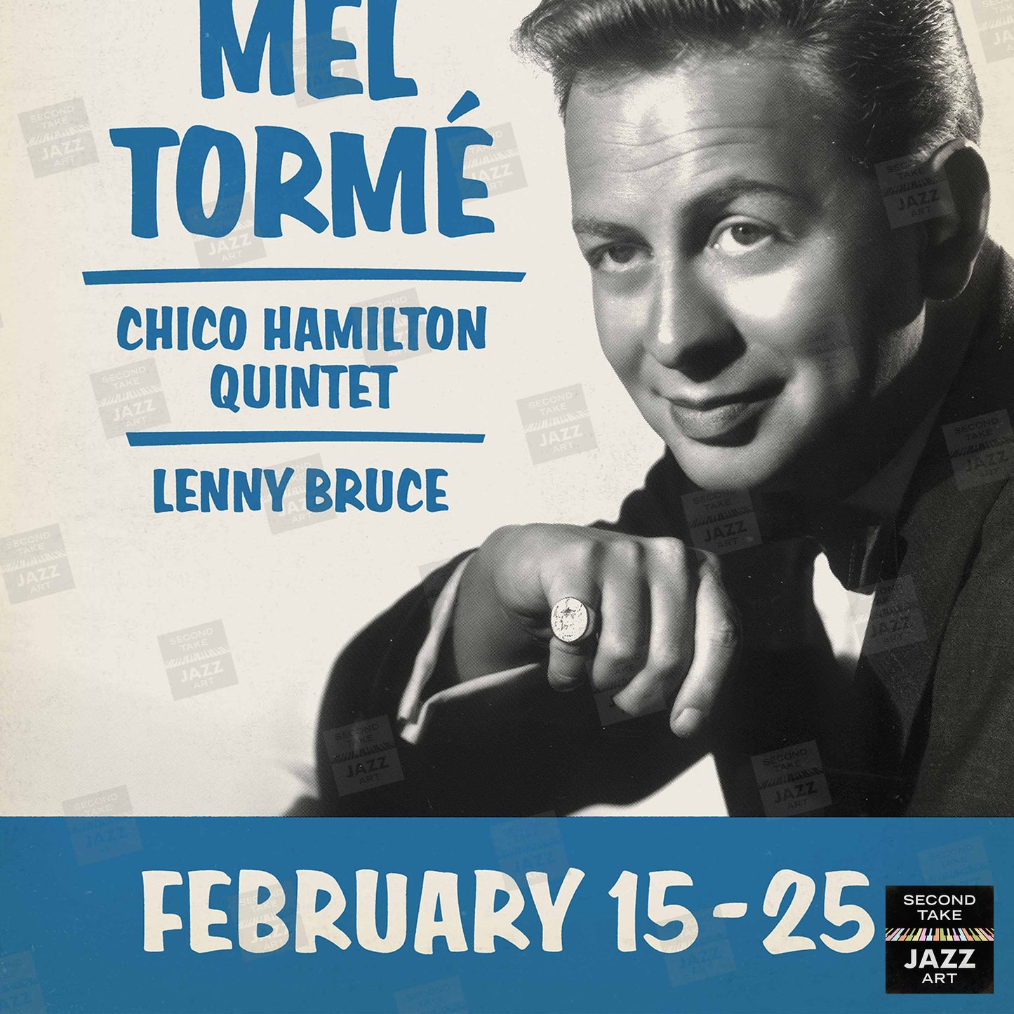 Mel Tormé jazz poster - At the Crescendo - Hollywood - 1957