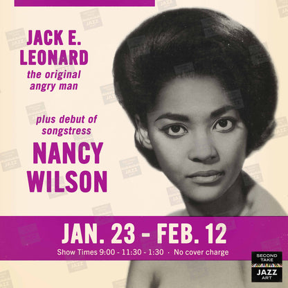 Nancy Wilson jazz poster - Mister Kelly's - Chicago - 1961