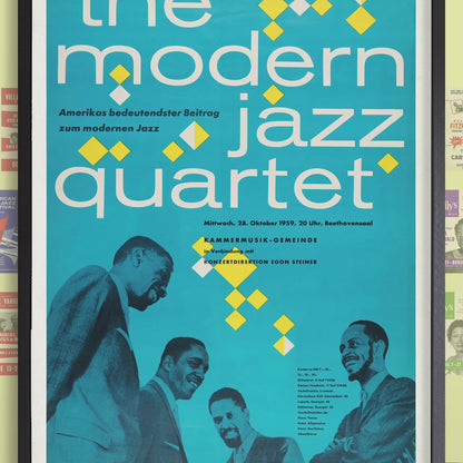 Modern Jazz Quartet jazz poster - Hanover, Germany - 1959
