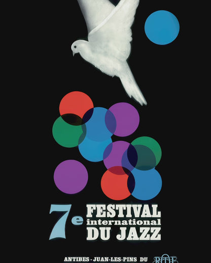 1966 Jazz-à-Juan International Jazz Festival jazz poster - Ella and Duke at the Côte d'Azur - Juan-les-Pins, Antibes, Côte d'Azur, France