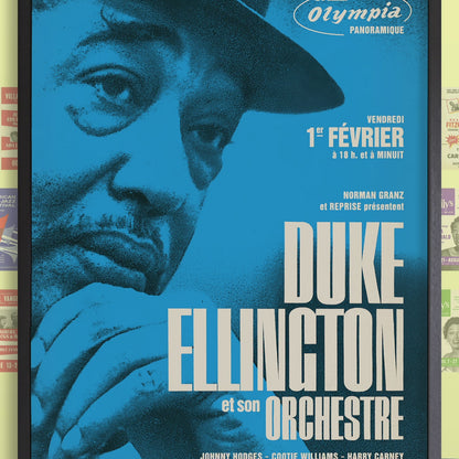 Duke Ellington jazz poster - Great Paris Concert - Olympia - Paris, France - 1963