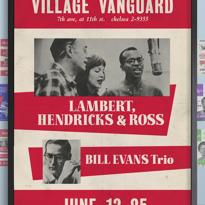 Bill Evans jazz poster - Sunday at the Village Vanguard - 1961