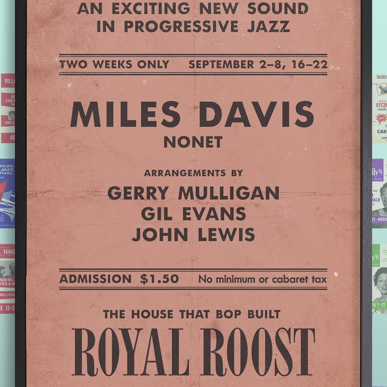 Miles Davis - Gerry Mulligan - Gil Evans jazz poster - Birth of the Co –  SecondTakeJazzArt