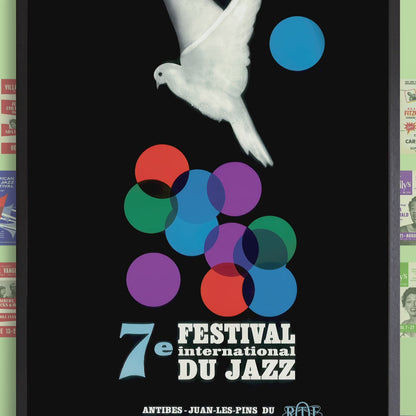 1966 Jazz-à-Juan International Jazz Festival jazz poster - Ella and Duke at the Côte d'Azur - Juan-les-Pins, Antibes, Côte d'Azur, France