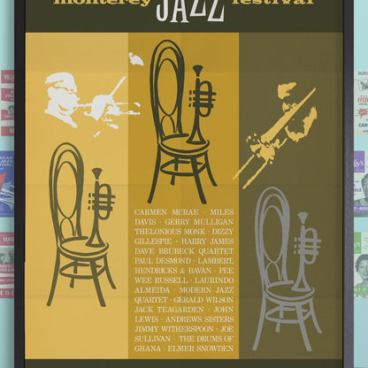 1963 Monterey Jazz Festival jazz poster - Monterey, California