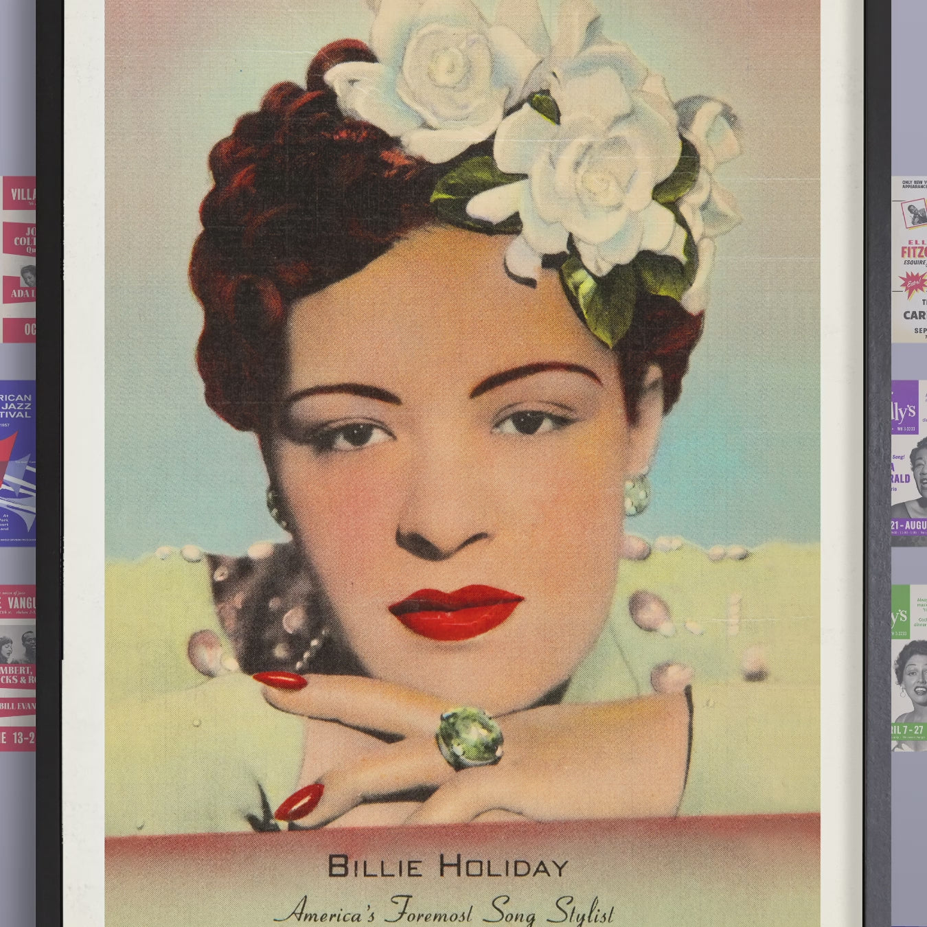 Billie Holiday jazz poster - Onyx Club - 1943-4 – SecondTakeJazzArt