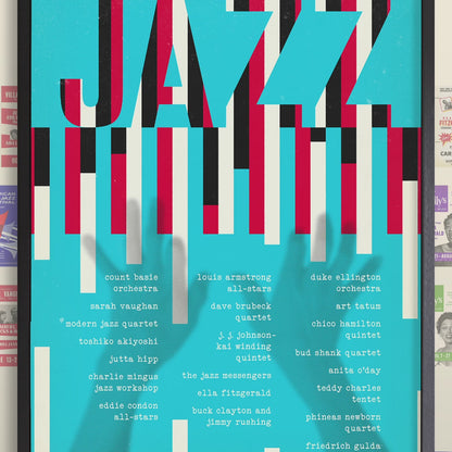 1956 Newport Jazz Festival jazz poster - Ellington at Newport - Newport, Rhode Island