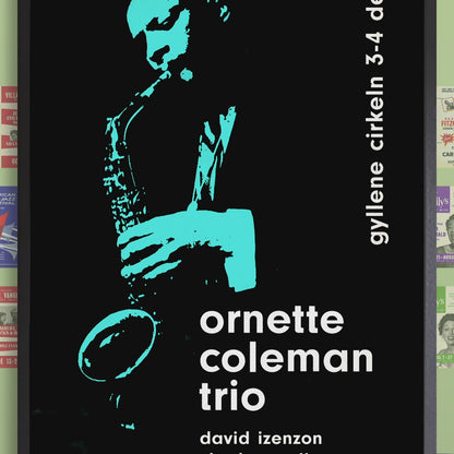 Ornette Coleman jazz poster - At the Golden Circle - Stockholm - 1965