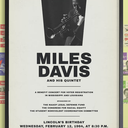 Miles Davis - My Funny Valentine - Four & More jazz poster - Lincoln Center - 1964