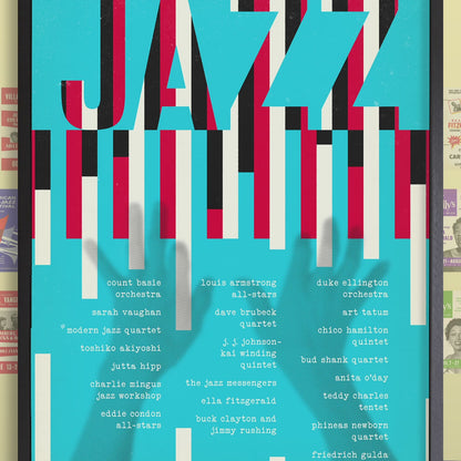 1956 Newport Jazz Festival jazz poster - Ellington at Newport - Newport, Rhode Island