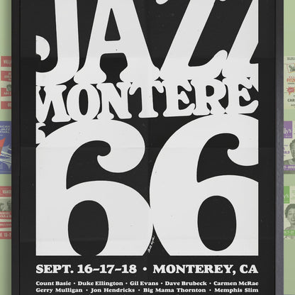 1966 Monterey Jazz Festival jazz poster - Monterey, California