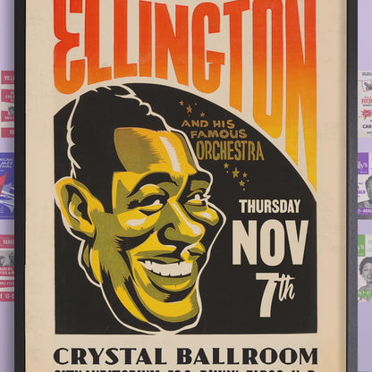 Duke Ellington Orchestra jazz poster - Fargo - 1940