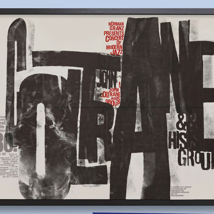 John Coltrane jazz poster - Frankfurt - 1962