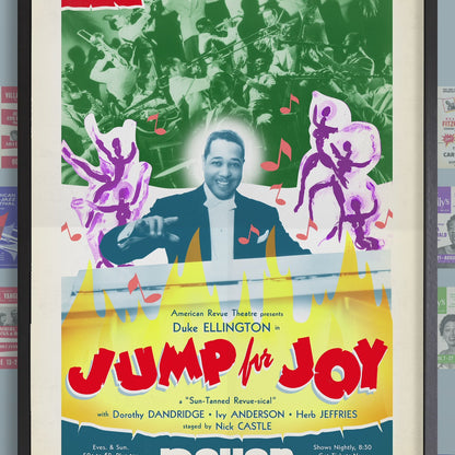 Duke Ellington jazz poster - Jump for Joy - Los Angeles - 1941