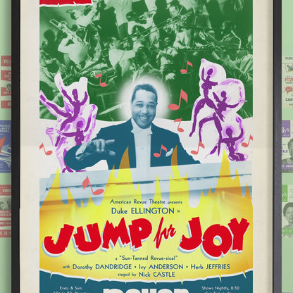 Duke Ellington jazz poster - Jump for Joy - Los Angeles - 1941